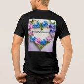 Sweetpea Laceハート- Tri-Blend Tee トライブレンドTシャツ (裏面)