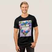 Sweetpea Laceハート- Tri-Blend Tee トライブレンドTシャツ (正面全面)