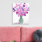 Sweetpeas 2007 キャンバスプリント (インサイチュ (リビング))