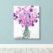 Sweetpeas 2007 キャンバスプリント (インサイチュ (ウッドフロア))