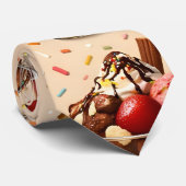 Sweets and ice cream sundae premium neck ネクタイ (ロール)