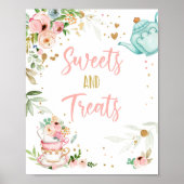 Sweets and Treats Tea Baby Brewing Baby Shower ポスター (正面)