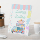 Sweets Station Food Sign Tabletop padestal 台座サイン (インサイチュ)