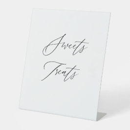 Sweets & Treats Wedding Sign | Dessert Table Sign  台座サイン