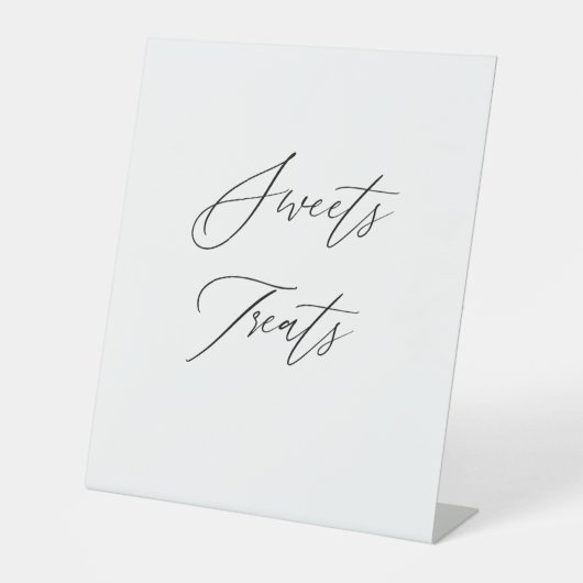 Sweets & Treats Wedding Sign | Dessert Table Sign 台座サイン (正面)