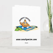 sweetyonionからのmahalo サンキューカード (裏面)