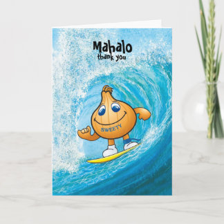 sweetyonionからのmahalo サンキューカード