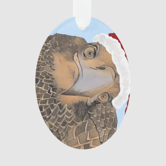 SWFL Bald Eagle Who Is That Handsome Eagle, E9 オーナメント (正面)