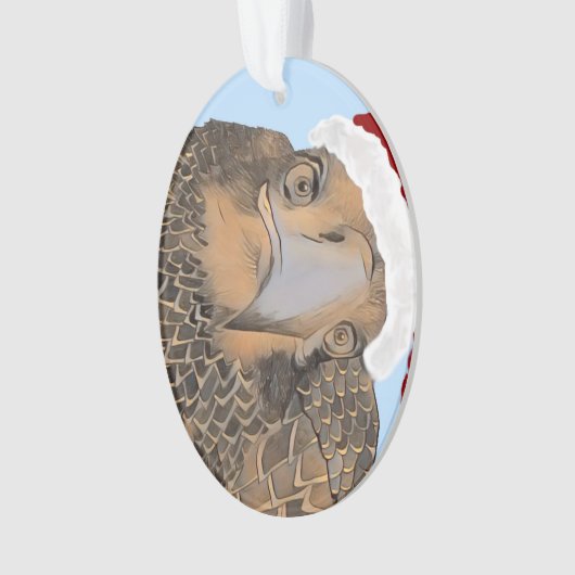 SWFL Bald Eagle Who Is That Handsome Eagle, E9 オーナメント (正面)