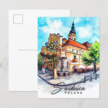 Swidnicaポーランド水絵を描色の旅行