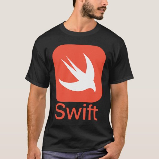 Swiftプログラマコンピュータ開発者の言語 Tシャツ (正面)