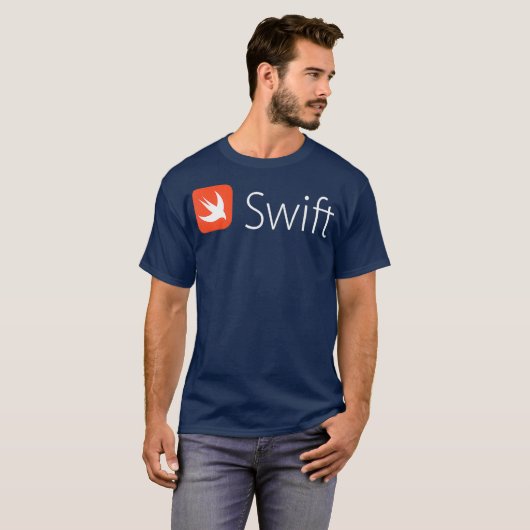 Swiftプログラマコンピュータ開発者の言語 Tシャツ (正面フル)