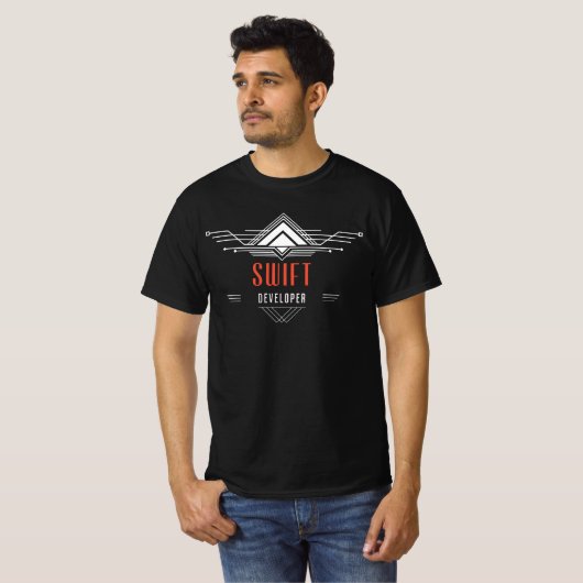 Swift Developer Code ArtisanメンズTシャツ Tシャツ (正面フル)