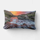 Swiftcurrent Falls | Glacier National Park Montana ランバークッション (正面)