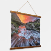 Swiftcurrent Falls | Glacier National Park Montana 吊り下げ型タペストリー (傾斜あり)