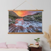 Swiftcurrent Falls | Glacier National Park Montana 吊り下げ型タペストリー (寝室)