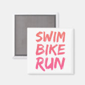 swim_bike_-走04b マグネット (正面/裏面)