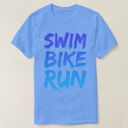 Swim Bike Run Triathlon cool design 1 Tシャツ (デザイン正面)