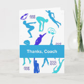 Swim Coach Thank You from Athlete with Swimming カード (正面)