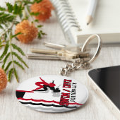 Swim Dive Team - Red and Black キーホルダー (側面)