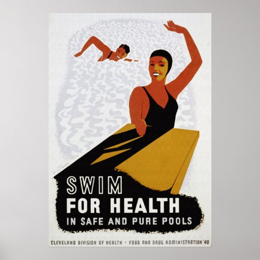 Swim for Your Health Poster ポスター (正面)
