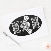 Swim Freak ovalシール 楕円形シール (封筒)