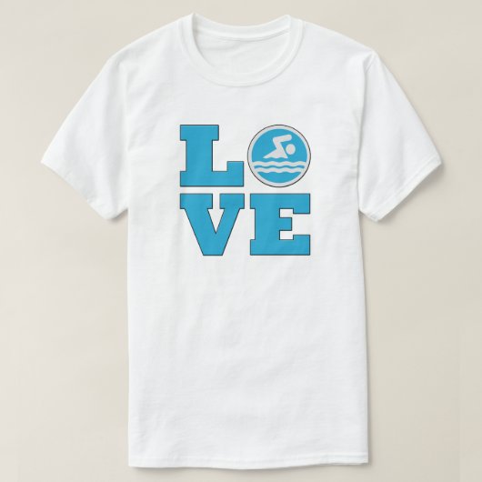 Swim Love Men's T-Shirt for泳ぐ人 Tシャツ (デザイン正面)
