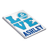 Swim Love Notebook for Competitive泳ぐ人とソフトウェア ノートブック (右側)