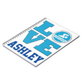 Swim Love Notebook for Competitive泳ぐ人とソフトウェア ノートブック (左側)