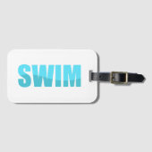 Swim Luggage Tag ラゲッジタグ (正面横)