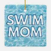 Swim Mom Christmas Ornament セラミックオーナメント (裏面)