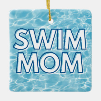 Swim Mom Christmas Ornament セラミックオーナメント