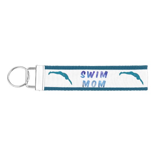 Swim Mom's Wrist Keychain リストバンドキーホルダー (鍵左)