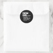 Swim Only Er定義泳ぐ人 ラウンドシール (バッグ)