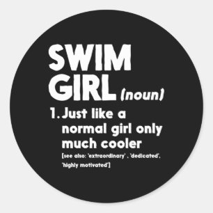 Swim Only Er定義泳ぐ人 ラウンドシール