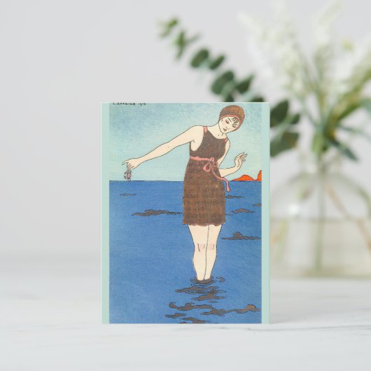 Swim Suit by George Barbier ポストカード (スタンド正面)
