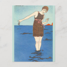Swim Suit by George Barbier ポストカード