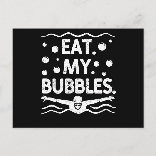 Swim team swimmer funny swimming lover ポストカード (正面)