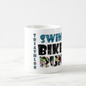 swimbikerunのマグ コーヒーマグカップ (中央)