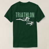 SwimBikeRun Triathlon Tシャツ (デザイン正面)