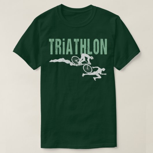 SwimBikeRun Triathlon Tシャツ (デザイン正面)