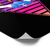 Swimmer I Don't Swim I Fly Butterfly Swimming Retr ポスター (角)