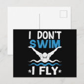 Swimmer Swimming Butterfly Water Sports I ポストカード (正面/裏面)