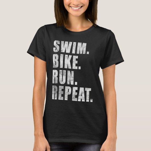 SWIMMING CYCLING RUNNING KONA 2023 TRIATHLETE MENS Tシャツ (正面)