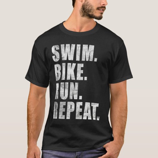 SWIMMING CYCLING RUNNING KONA 2023 TRIATHLETE MENS Tシャツ (正面)