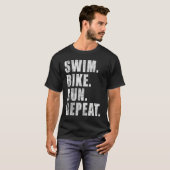 SWIMMING CYCLING RUNNING KONA 2023 TRIATHLETE MENS Tシャツ (正面フル)