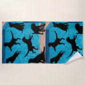 Swimming Dogs  ビーチタオル (正面)