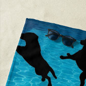 Swimming Dogs  ビーチタオル