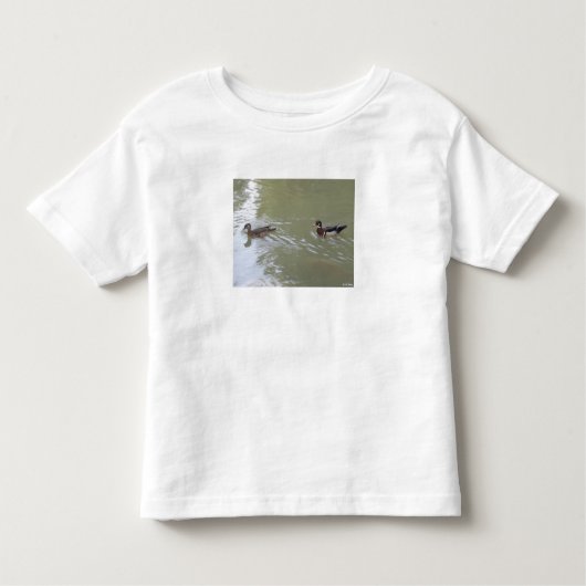 Swimming Ducks トドラーTシャツ (正面)