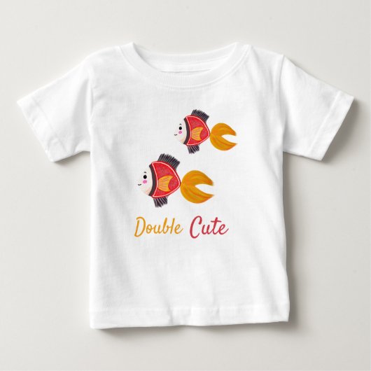 Swimming fish ベビーTシャツ (正面)